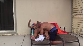 update #29 (july 6, 2022) fucking my stepdad 3 outside and cigar smoking!today my stepdad and i were in the backyard tanning