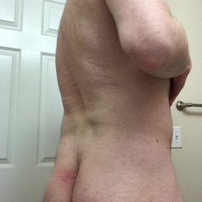 Man with Masculine Body Strips and Shows Off