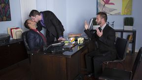 Office Heat ~ Rocco, Andrew, and Chris's Threesome Temptation
