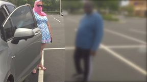 Curvy blonde bbw milf gets creampie twice in hot car with tight mini dress