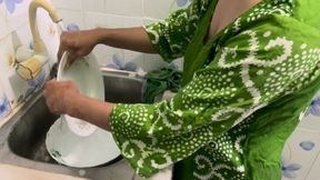 My wife is not at home right now and I am fucking with my housekeeper