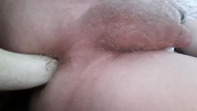 Deep anal&#x1F44C; gaping POV on her tight, trembling sphincter