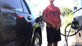 Outdoor Fun at the Gas Station