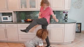 Sexy lingerie clad redbone Cecilia Lion fucked by a white male