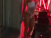 Swedish milf in neon light