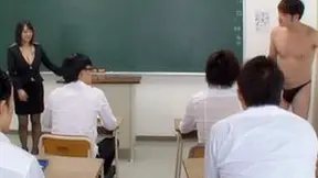Busty Teacher Wild Dream in Front of Class