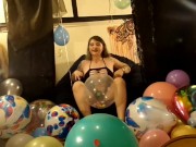 Looner Balloon Fetish! 50+Balloons/Inflatables Helium inhalation B2P hump&Fucked2cum&Helium VoiceJOI