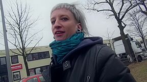Schlankes Goth Teen 18+ Mitten In Berlin Getroffen Und Gefickt