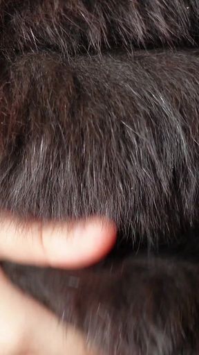ASMR fur fetish - fur sounds