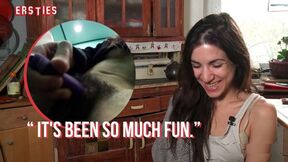 Ersties - Magena Plays With Her Unshaved Beaver Inside an Elevator
