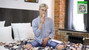 Dildo Boy Spurts Cum