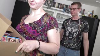 Moist Creamy Pussy From The Postman - Horny Fuck