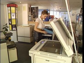 Beautiful Secretary Sucked a Big Cock and Get Fucked by His Boss