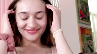 Petite brunette Sera Ryder worships and rides a throbbing dick
