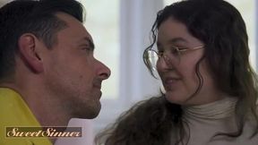Sweet Sinner - Innocent Brunette Turns Up the Heat with Her Boyfriend