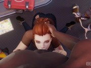 Brigitte Deepthroath Blowjob from Overwatch