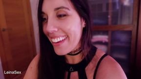 Spanish babe gets fucked by a ghost in a live cam show