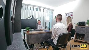 LOAN4K  She got a loan and jumped on stranger's cock in the bank while her husband was watching
