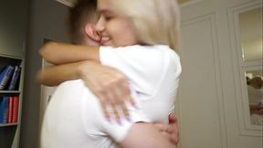 I invited a girlfriend from college over for tea, but we both knew what we were going to do!