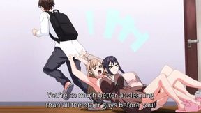 Kitchen Sex Tease: Momoka lets Ryota Finger her Tight Pussy After he Does All the Dishes - HENTAI 2025 (Subtitled)