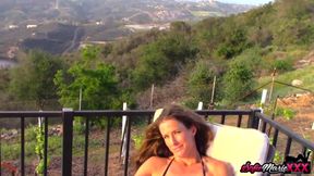 Wild mature lady Sofie Marie pounded after solo pussy play