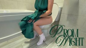 Prom Night Farts – Green Dress & White Heels