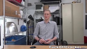 Straight cracker blows bosses BBC before POV bareback fuck