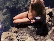 DEEPTHROAT AND FUCKING AT THE BEACH - TEASER - LEOLULU