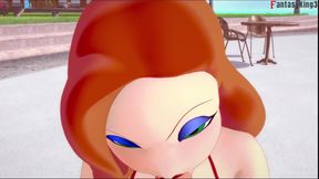 Jessica Rabbit Wearing a Bikini POV Sex