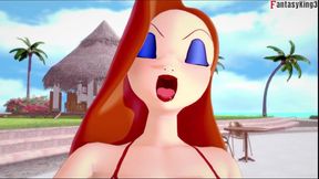 Jessica Rabbit Wearing a Bikini POV Sex