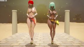 Horny RWBY Girls Pyrrha & Emerald Dance Seductively For Your Pleasure
