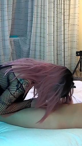 Goth Crossdresser Jade Madison Sucking Cock - Compilation 10