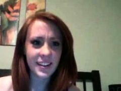 redhead boob flash