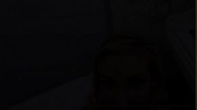 Blonde whore gives head and tugs