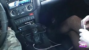 Sexy redhead Shannon Kelly gets pounded on the couch by a muscular stud