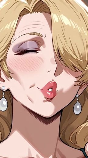 Blonde GILF Hentai Porn