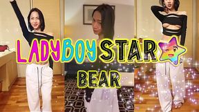 Ladyboystar - Burly Bear Tastes Jizz of Super Skinny Tranny