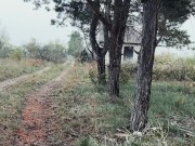 You won't run away from me! The MASKED man cums and moans from orgasm! Horror