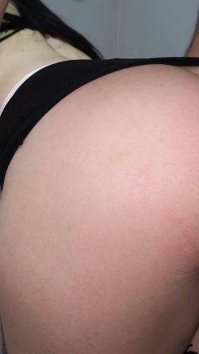 Horny Anal Loving Brunette Doesn't Want Breakfast, She Wants Cock in the Ass