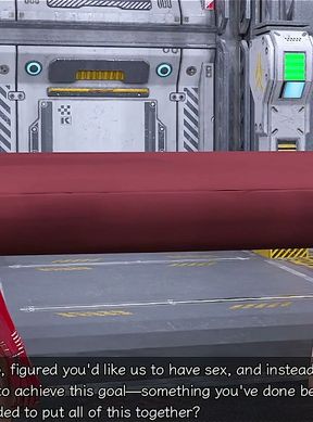 Stranded in Space - Threesome with Hot Red Head and Busty Pregnant MILF