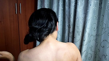 Hair filled with hair oil
