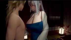 3D HQ Amazing Big Tits POV sex Cowgirl POV w/ Sound Breast Expansion added