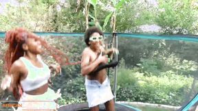 ”Ebony Besties With Big Tits Lick & Grind”