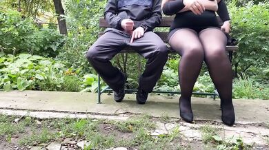 My Milf stepmom with sagging tits flashes in public then blows me raw