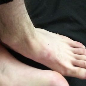 Sub boy foot play