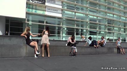 Slave walked in public as ashtray
