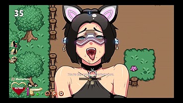 FEMBOY Survival [ FUTANARI HENTAI GAME ] Ep.4 FUTA GANGBANG with rimming feet fetish and face sitting !