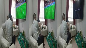 crema en el culo a la cunada durante la tranmision de su partido favorito