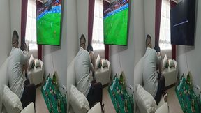 crema en el culo a la cunada durante la tranmision de su partido favorito