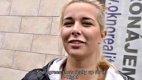 HUNT4K. Blonde has sex with rich hunter who helps her financially